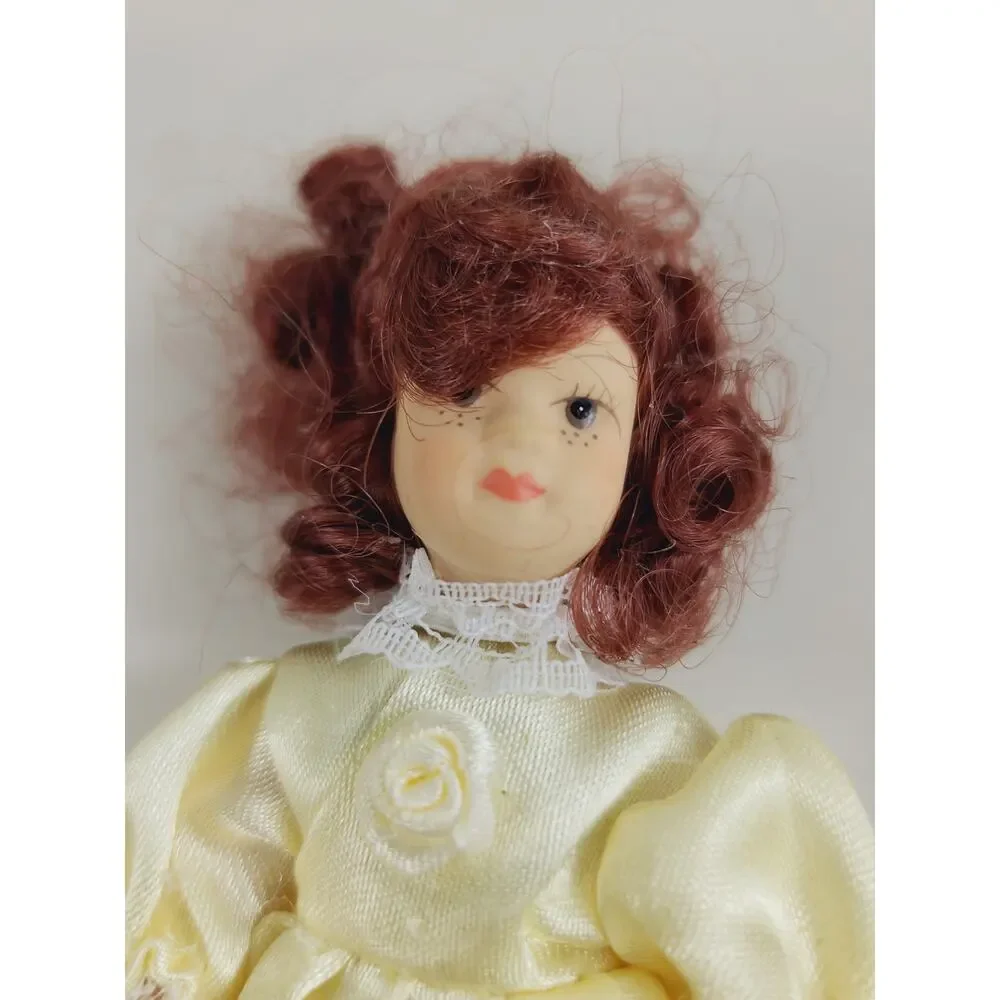 Victorian Mini Porcelain Doll 5 1/4